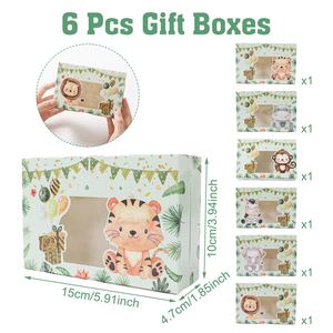 Autocollant <span class=keywords><strong>de</strong></span> fenêtre sur le thème des animaux <span class=keywords><strong>de</strong></span> la jungle pour la fête d'anniversaire des enfants pour l'emballage <span class=keywords><strong>de</strong></span> boîte à bonbons <span class=keywords><strong>de</strong></span> mariage décorations <span class=keywords><strong>de</strong></span> fête d'anniversaire - Product Image 6