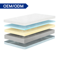 Gel-Memory-Foam-Matratzenauflage Queen-Size 4 Zoll Hochdichte Schaumstoffauflage für Bett mit Reißverschluss und Abnehmbar