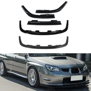 3 Buah Bumper Depan Mobil Splitter Lip Spoiler Splitter Deflektor Penutup Bibir Trim Body Kit untuk Subaru Impreza WRX Sti S204 2006-2007