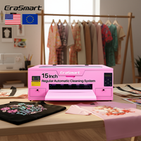 EraSmart U.S. Imprimante DTF numérique rose 15 pouces A3 XP600 pour film PET, imprimante DTF 13 pouces avec four rose pour tous textiles