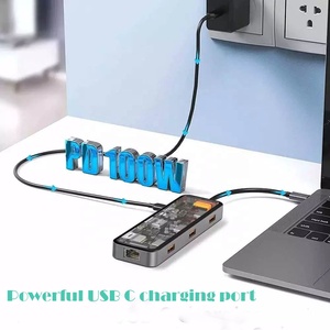 Hub USB C avec port HDMI <span class=keywords><strong>4K</strong></span> Ethernet 100W PD Ports USB 3.0 1 port USB 2.0 <span class=keywords><strong>Lecteur</strong></span> de carte SD/TF .. - Product Image 5