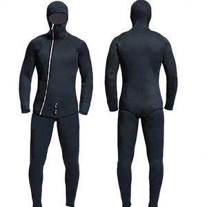 Traje de Neopreno Unisex para Adultos, Manga Larga, Estilo Marinero, 3.0mm de Grosor, Cierre en el Pecho, Color Azul y Negro, Impermeable, para Natación de Verano - Product Image 2