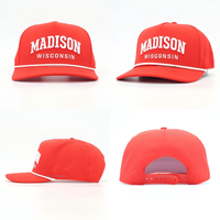 Gorra de golf de lujo para hombre, estilo A-Frame de 5 paneles, de alto rendimiento, con visera ancha de gamuza, gorra de béisbol personalizada con logo bordado 3D