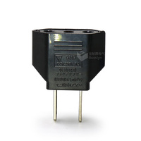 Adaptateur de prise secteur, convertisseur Europe vers États-Unis, prise 2 broches 4,0 mm avec prise, non mis à la terre, usage résidentiel/général