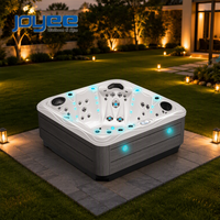 Spa extérieur en acrylique pour 5 personnes, bain à remous pour villa, spa de massage extérieur, fabricant chinois JOYEE, bain à remous extérieur