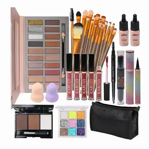 All In One Christmas Ladies Big Women Make Up Makeup Gift Sets Kit Cosmetics Mascara Full Makeup Cosmetic Set For Woman