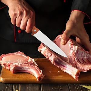 سكين شيف جديد عالي الجودة بمقبض خشبي، متوفر بأحجام وأنماط مختلفة مناسب للاستخدام في الفنادق والمنازل - Product Image 5