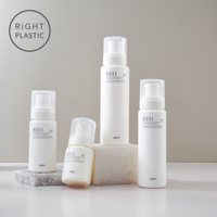 Bouteille en PE de forme ronde et épaisse RiGHT PLASTIC REO 60/100/150/200ml, flacon pulvérisateur pour parfum, flacon pour tonique visage, flacon pompe moussante