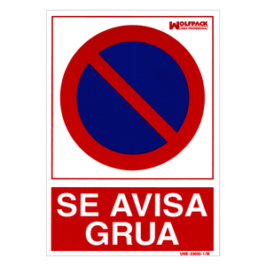 Poster di avvertenza su gru 21 x 30 (altezza) cm. - Product Image 1