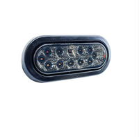 Feu arrière ovale LED étanche LIWOF 6 pouces, certifié DOT, pour remorque et camion, avec fonctions d'arrêt, de clignotement et de feux arrière