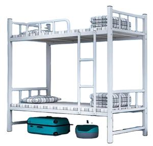 Tempat tidur susun logam asrama sekolah putih Modern dengan laci penyimpanan tempat tidur asrama pekerja pabrik - Product Image 5