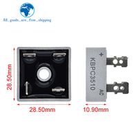 Rectificador de puente de diodos KBPC1510 KBPC2510 KBPC3510 KBPC5010 15A 25A 35A 50A 1000V KBPC5010