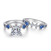 Bague en argent sterling 925 plaqué rhodium avec zircone blanche taille cœur, résistante au ternissement, cadeaux pour femmes, vente en gros