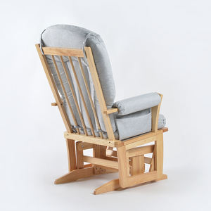 เก้าอี้ไม้แบบใหม่สำหรับพักผ่อนในบ้านเก้าอี้โซฟาพร้อมออตโตมันสำหรับห้องคลอดคุณแม่และเฟอร์นิเจอร์ห้องนั่งเล่น - Product Image 2