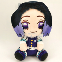 Vente en gros usine – Peluche Demon Slayer 12/20 cm, personnage d'anime Tomioka Giyuu, jouets en peluche de dessins animés japonais pour machine à griffes