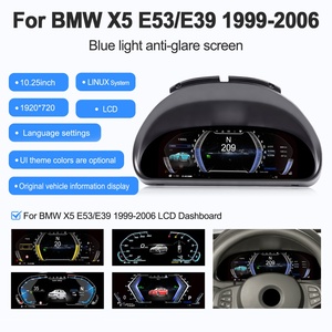 Tableau de bord numérique LCD 10,25 pouces pour voiture, compteur de vitesse, tachymètre pour BMW E53 X5 Série 5 E39 1999-2006 - Product Image 2