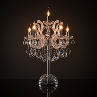 Lampe de table K9 en cristal éclairage moderne hôtel de luxe décoration de mariage lampe verticale moderne Maria Theresa Villa lampe