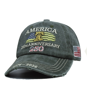 Casquette de baseball USA Snapa Back 250e anniversaire, broderie personnalisée, effet vieilli vintage, Gorras - Product Image 6