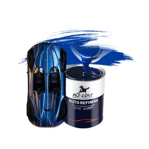 Pintura automotiva 1K Basecoat prata cinza metálico de alta qualidade para repintura de carros preço de fábrica