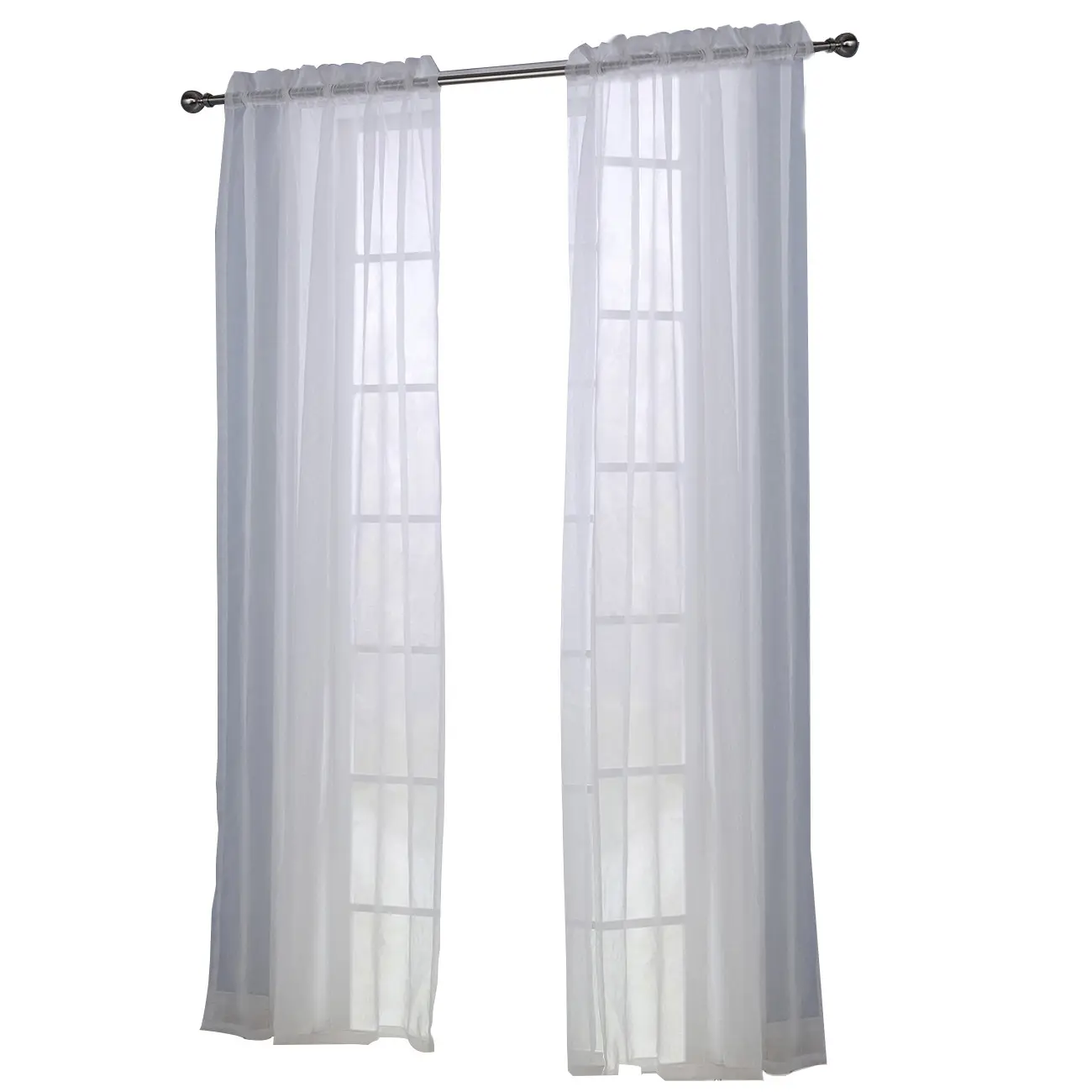 Cortinas terminadas estilo simples para sala de estar, quarto, tela branca, cortinas para sala de estar, preto e branco