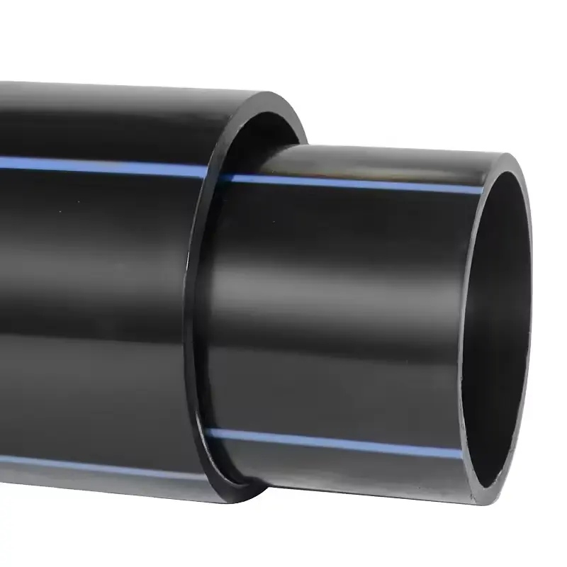 High strength Wholesale Water And Drainge High quality Black Plastic Pipe HDPE Pipe PN25 Pressure For Water Supply
