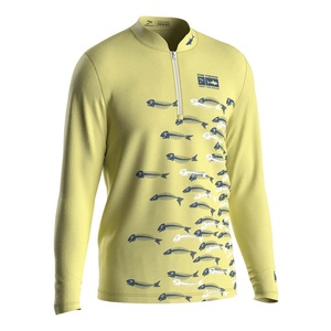 Vêtement de protection solaire écologique à fermeture éclair par sublimation, idéal pour la pêche, le travail et le golf – T-shirt polo – Grande Vente - Product Image 3