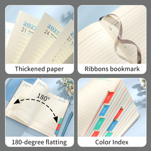 Custom 2027 A5 PU Leather Softcover Refillable Notebook with Yearly Planner for Corporate Gift - Product Image 3