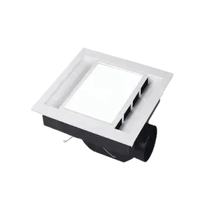 Proyum Ceiling Mounted Exhaust Fan With LED Fashion Square Bathroom Ventilation Fan