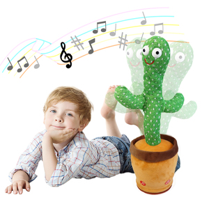 Nouveauté Vente en gros Peluche jouet électrique Parler répété Chant Dansant CactusToy Poupée Cadeau <span class=keywords><strong>pour</strong></span> enfant Enfants - Product Image 2