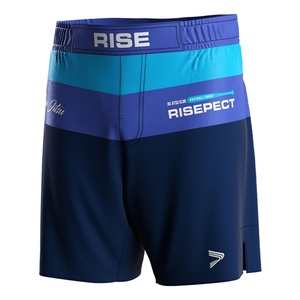 Professional <b>Grappling</b> Men's Wrestling <b>Shorts</b> Quick Dry Breathable Reinforced Seam Side Slit Cut Hem for BJJ MMA Training - Product Image 1