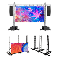Pantalla LED de Alquiler para Interiores y Exteriores P3.91 P4.81, Video Wall LED para Escenarios, Conciertos, Exposiciones, Eventos, Panel de Pantalla LED Curvo