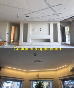 Profilé LED en aluminium 6063 encastré sans cadre, personnalisé, pour pose en saillie, extrusion d'aluminium pour bande LED - Product Image 5