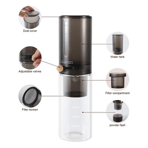 เครื่องชงกาแฟแบบดริป4ถ้วยและ600มล. เครื่องชงกาแฟแบบดริปเรียบช้าแบบหยดเย็นเครื่องบดกาแฟเข้มข้น - Product Image 3
