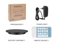 Platine Tournante Motorisée de 60cm à 360° pour Présentoir, Support Rotatif 360, Charge Maximale 100kg