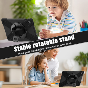 Custodia in Silicone resistente agli urti per Tablet <span class=keywords><strong>Samsung</strong></span> <span class=keywords><strong>Galaxy</strong></span> <span class=keywords><strong>Tab</strong></span> S10 FE Plus 13.1 pollici <span class=keywords><strong>Cover</strong></span> con tracolla a mano cavalletto - Product Image 4