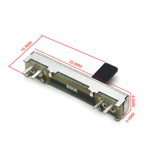 Điện trở b50k Ohm chiết 50k trượt điều chỉnh cho LC-5 Equalizer sửa chữa <span class=keywords><strong>Guitar</strong></span> bộ phận - Product Image 6