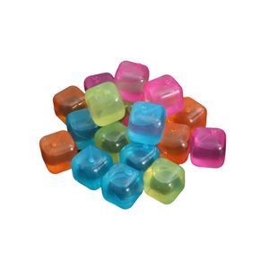 Glaçons en plastique réutilisables, colorés, réfrigérables pour boissons, lavables, non fondants, non diluants - Product Image 4