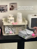 Boîte de rangement pour capsules de thé et de café multicouche en PET, organisateur de bureau en PET pour le bureau, la salle de thé, le comptoir de bar, le salon