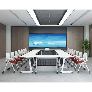 Vendita calda sala formazione tavolo e sedie Flip Top tavolo da allenamento ufficio tavoli da lavoro per seminari - Product Image 2