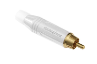 Connecteur de câble audio RCA mâle ACPR-YEL, boîtier jaune, pour la transmission de signal audio et le câblage d'équipements audio