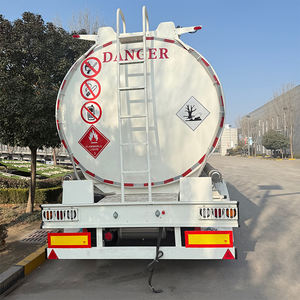 3 essieux 45 60cbm 4 compartiments en aluminium citerne de carburant semi-remorque citernes pétrolier semi-remorque - Product Image 3