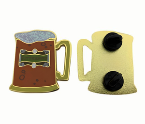 Precio al por mayor de fábrica, gran oferta, aleación de Zinc, esmalte duro, arenoso, personal, personalizado, ornitorrinco, insignia de esgrima con embragues de mariposa - Product Image 4