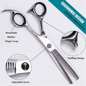 กรรไกรตัดผม C6-6.0 นิ้ว สแตนเลส สำหรับซอยผม หัวตรง ด้ามจับขนาดกลาง ใช้สำหรับงานเสริมสวย รุ่นพรีเมียม - Product Image 4