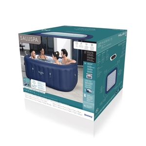 <span class=keywords><strong>Bestway</strong></span> 6001H Lay-Z-<span class=keywords><strong>Spa</strong></span> Hawaii, <span class=keywords><strong>spa</strong></span> gonflable rectangulaire portable pour 4 à 6 personnes, avec bulles - Product Image 6