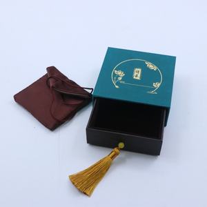 Großhandel Maßgefertigte Schwarze PU-Leder Schublade Schmuckbox Organizer Verpackungsbox für Ring Ohrringe Halskette Armband Schmuckkästchen - Product Image 5