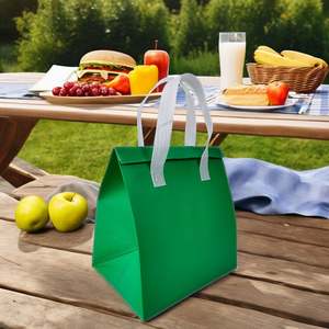 Bolsa Térmica de Tela No Tejida con Logotipo Personalizado de Alta Calidad, Bolsa de Mano Aislada para Catering, Exposiciones y Supermercados - Product Image 2