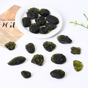 Cristales Espirituales de Alta Calidad, Meteorito Verde Moldavita, Piedra Aerolita para Meditación - Product Image 4