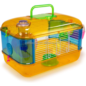 Cage pour animaux de compagnie confortable pour hamster coloré en plastique de haute qualité - Product Image 1