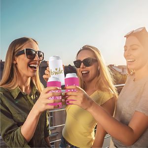Custom Wedding Can s Bridesmaid Gifts Can Cooler Bachelorette Party Decoraciones Slim Bride Squad Can Sleeves - Product Image 6