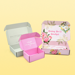 Glow-in-the-Dark sọc phản chiếu hộp màu trắng biểu tượng tùy chỉnh in các tông vận chuyển hộp giấy đêm hậu cần hộp - Product Image 4